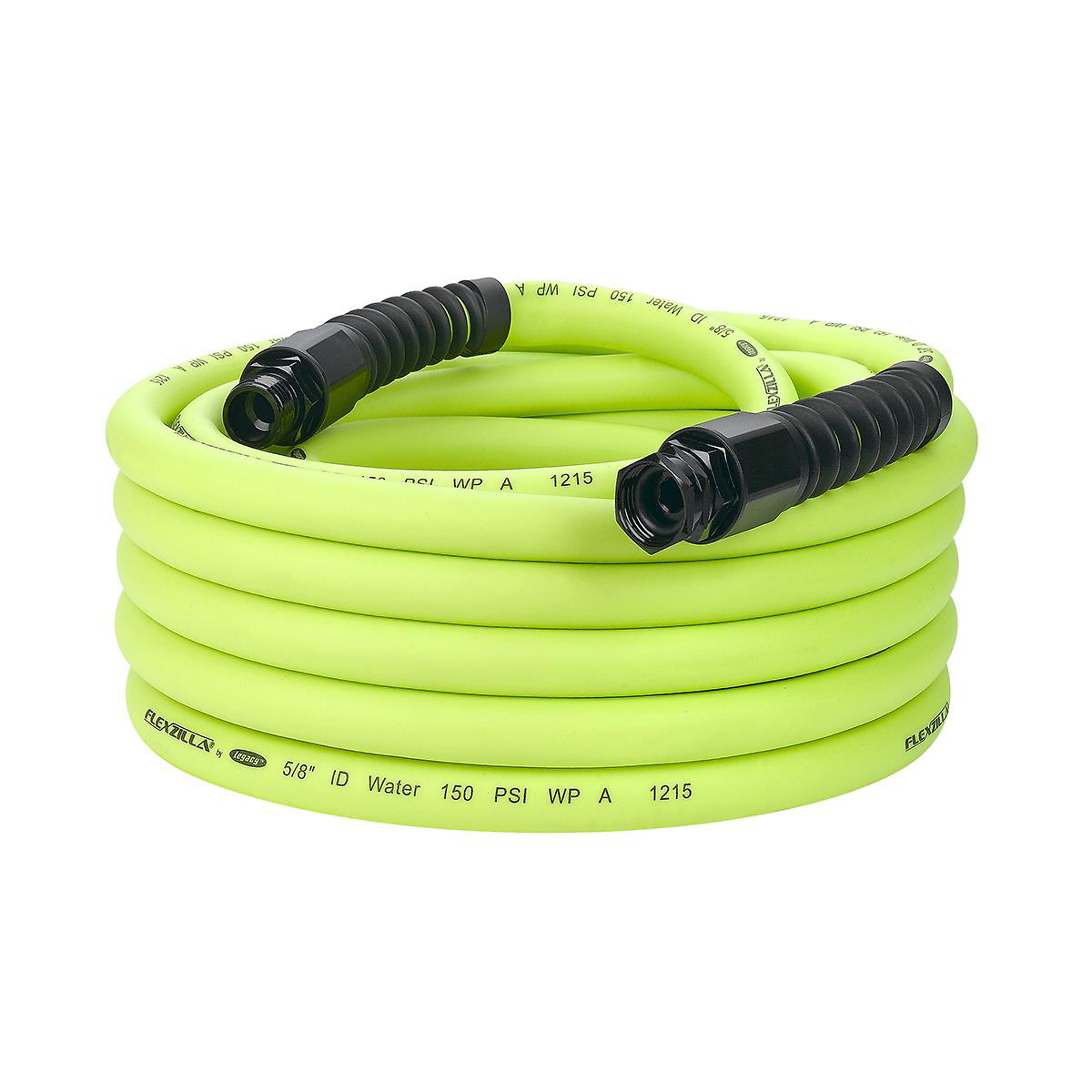 Legacy Manufacturing Pro Water Hose — 5/8in. x 50ft., 3/4in. Fittings, All-Weather Flexibility, Abrasion-Resistant, Model# LEGHFZWP550